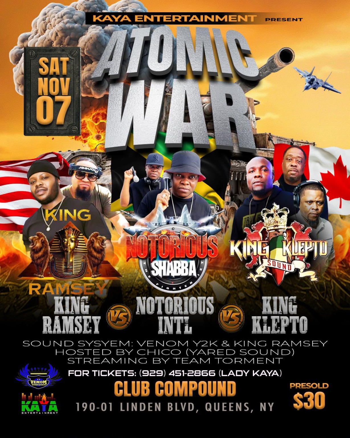Atomic War: King Ramsey vs. Notorious Intl vs. King Klepto