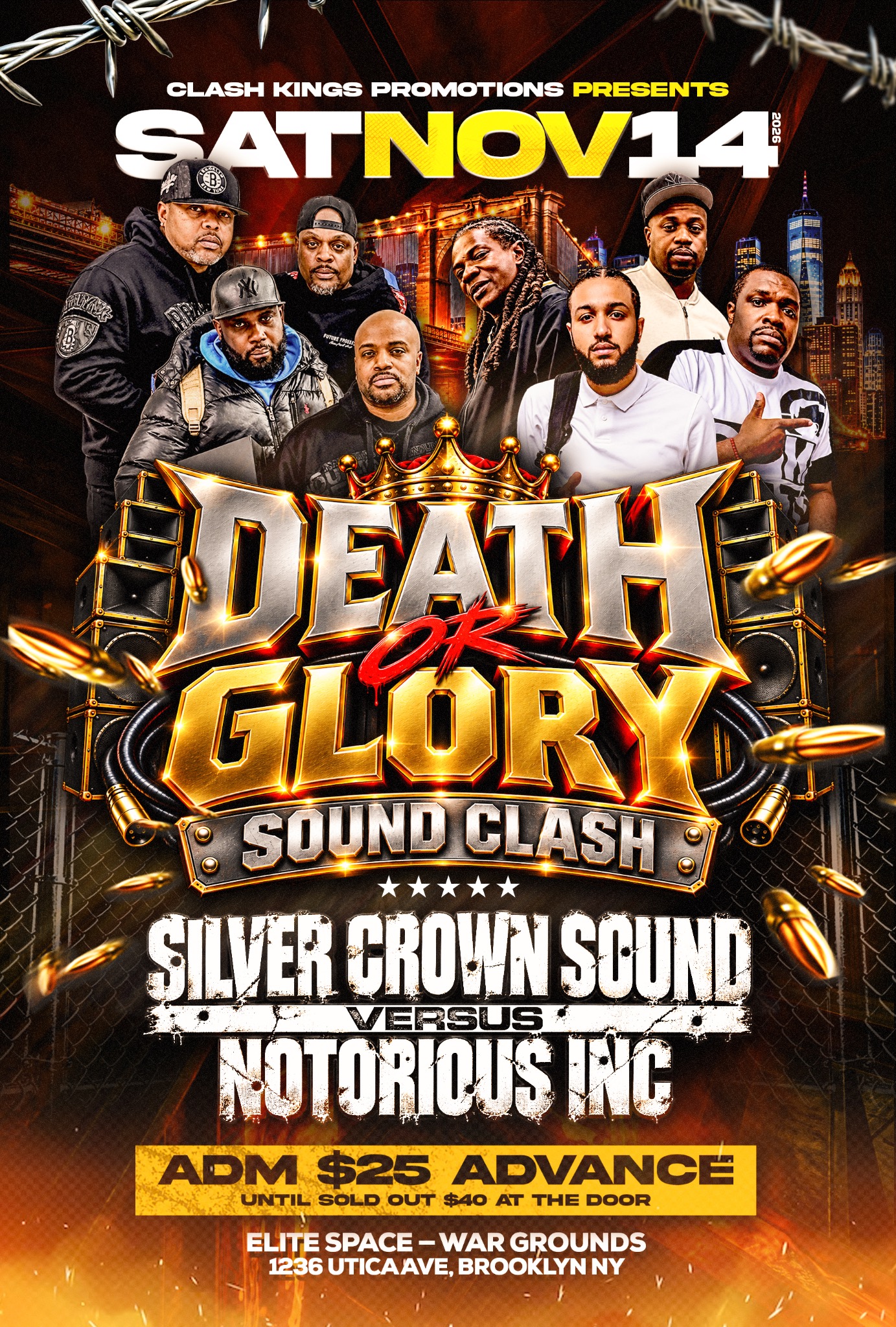 Death or Glory &mdash; Silver Crown vs Notorious Inc. flyer