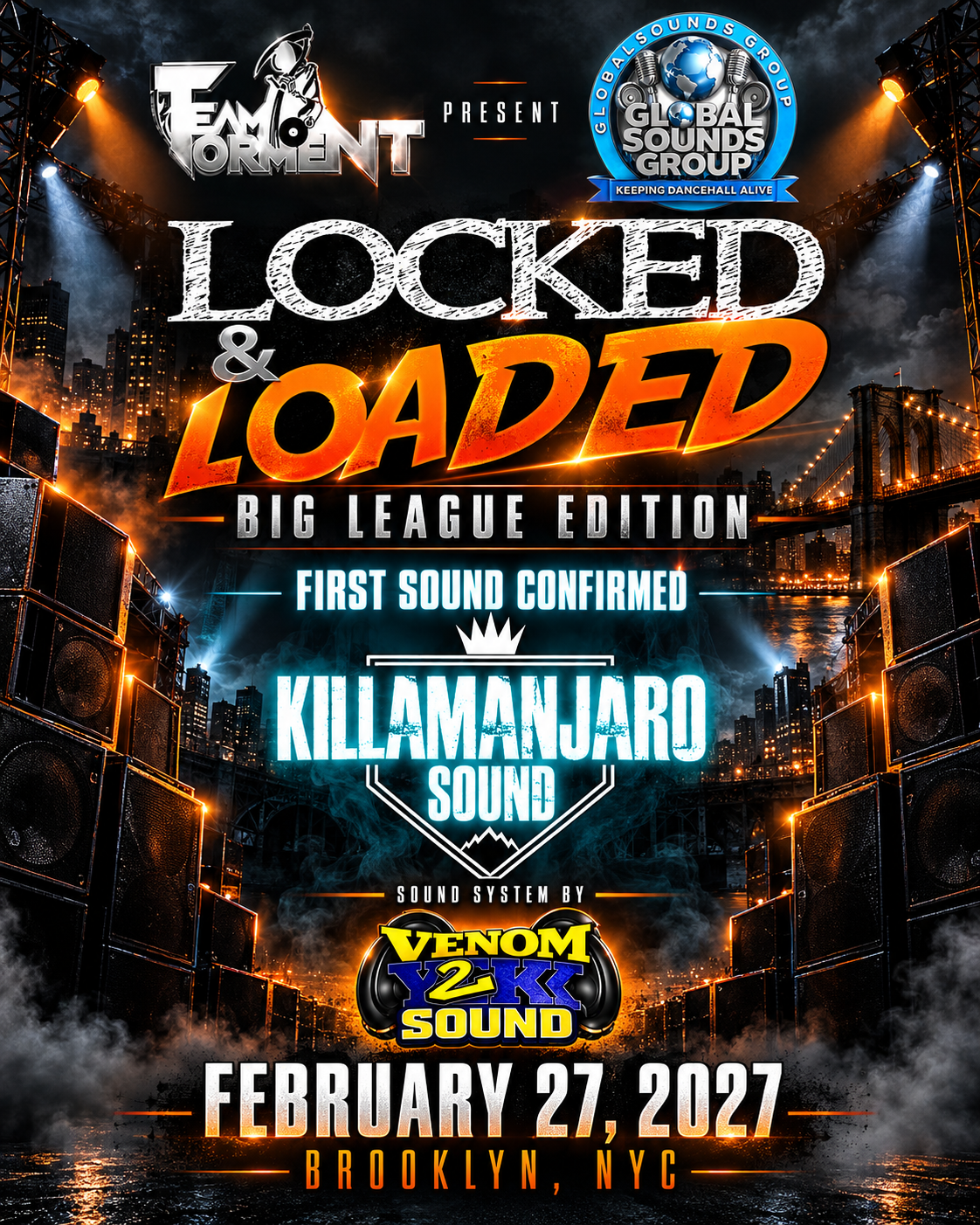 Locked & Loaded — Big League Edition event flyer