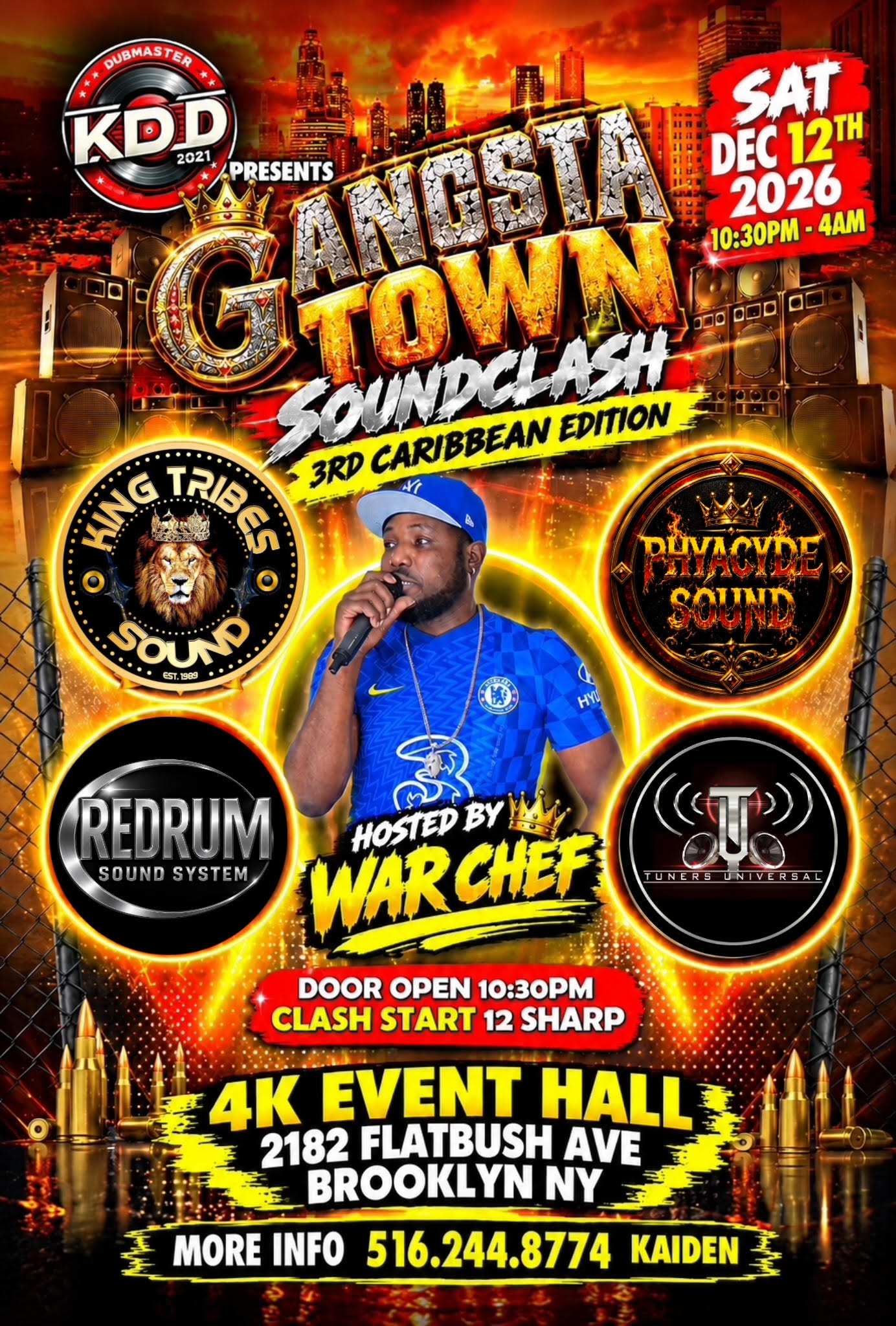 Gangsta Town Soundclash event flyer